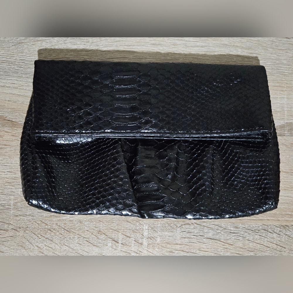 Style&Co. Mini Clutch Purse Black Snake